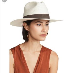 Janessa Leone Marvell Straw Packable Hat Medium
